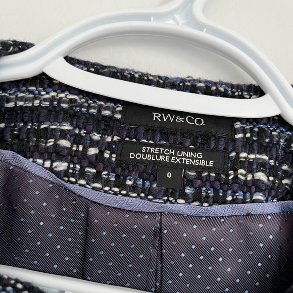 RW&CO Tweed Blazer Size 0 - Picture 3 of 3